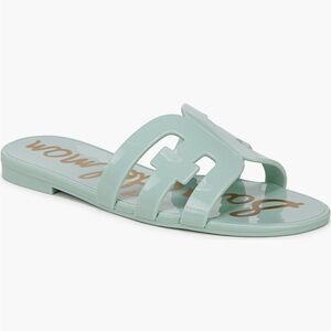 Sam Edelman Light Green Slide Sandals